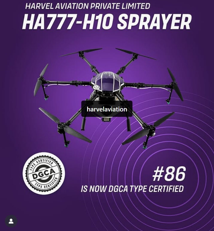 Harvel Aviation HA777-H10 Sprayer Agricultural Drone